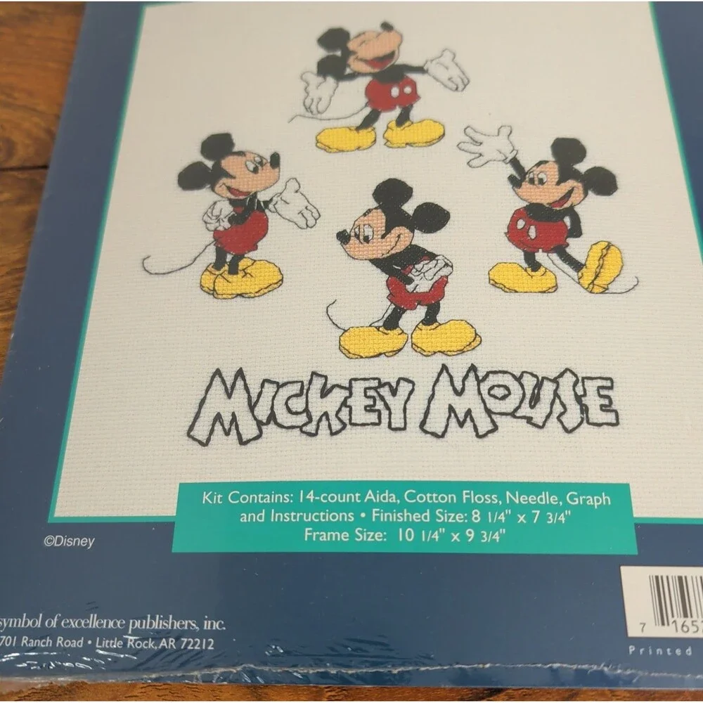 MICKEY Unlimited Four Pose Mickey Counted Cross Stitch Disney 113428 NEW SEALED